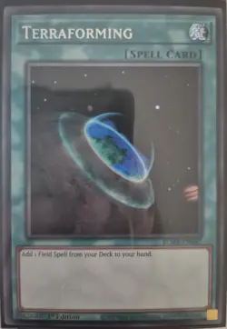 YuGiOh Terraforming Secret Rare 1st Edition BLMR-EN087 - Image 1