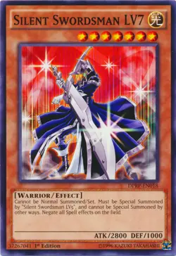 1x (P) Silent Swordsman LV7 - DPRP-EN018 - Common - 1st Edition YuGiOh - Image 1