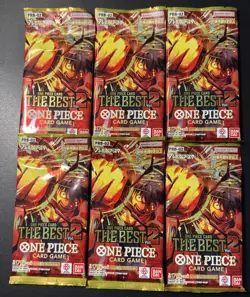 (6 Packs) One Piece TCG The Best Vol. 2 PRB-02 Japanese 6 Booster Pack. Bulk - Image 1