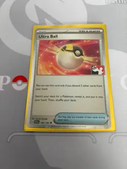 Ultra Ball 196 Holo Prize Pack Play Stamp - Pokemon TCG Cards - Image 1