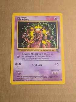 Mewtwo (14) Black Star Promo Pokemon Card TCG WOTC Rare Vintage Mint - Image 1