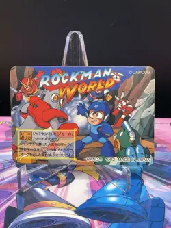 1995 Mega Man world No47 Bandai Carddass Rockman CAPCOM japan Prism card - Image 2