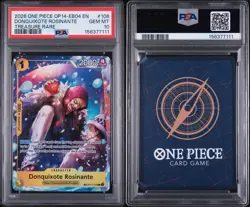 One Piece Card Game Donquixote Rosinante OP14-EB04 #108 PSA 10 Treasure Rare - Image 3