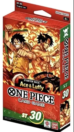 Bandai ONE PIECE Card Game ST-30 Starter Deck EX Luffy & Ace English - Image 1