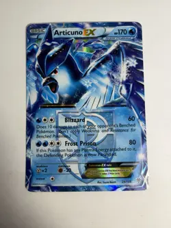 Pokemon Articuno EX Holo Card 25/135 Plasma Storm Black White 2012 Ultra Rare - Image 1