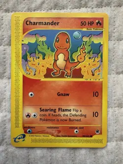 Pokemon TCG Charmander Expedition Base Set, Card 98/165, Regular Common NM+ - Image 1