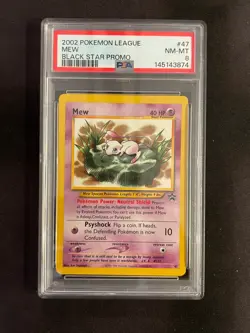 Pokemon TCG PSA 8 Mew Black Star Promo 47 Lilypad WOTC 2000 Vintage Card - Image 1