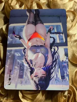 Raiden Shogun GENSHIN IMPACT Goddess Anime Waifu Girl ACG Holo Card Workout - Image 3