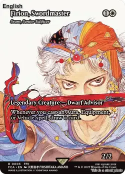 Firion, Swordmaster - Sram, Senior Edificer (Showcase) EN [FCA - 3] - NM TCG MTG - Image 1