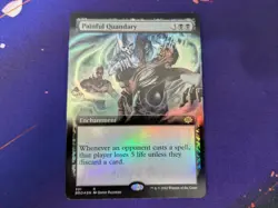 1x Painful Quandry FOIL (Extended) - NM - The Brothers' War - BRO - 331 - Image 1