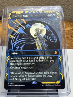 Force of Will Mystical Archive #19 Extended Art Regular Mythic Blue Instant ENG - Image 1