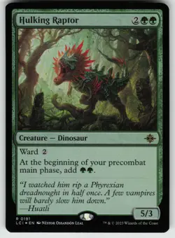 MTG Hulking Raptor Foil The Lost Caverns of Ixalan # 191 NM - Image 1