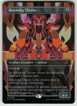 MTG Roaming Throne (Borderless) Foil The Lost Caverns of Ixalan # 344 NM - Image 1