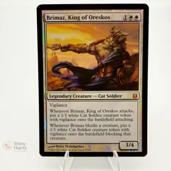 Magic The Gathering Brimaz, King of Oreskos Born of the Gods FOIL NM Minty - Image 1