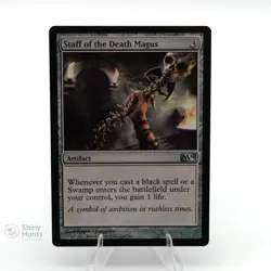 Magic: The Gathering Staff of the Death Magus 219 Magic 2014 (M14) NM - Image 1
