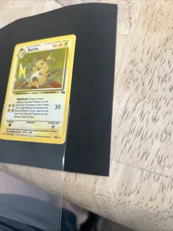 Pokemon TCG Raichu Fossil Holo Rare Card 14/62 NM Condition - Image 3
