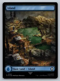MTG Fallout Full Art Foil #320 Basic Land Island - Image 1