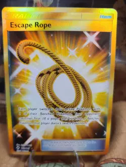 Escape Rope 163/147 Secret Rare Burning Shadows Pokemon Trainer Card NM - Image 1