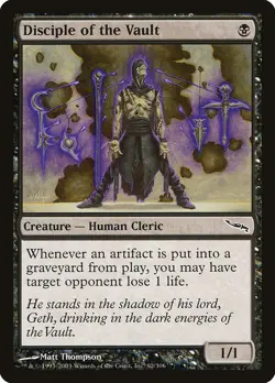 Disciple of the Vault NonFoil Mirrodin 62 NM MTG - Image 1