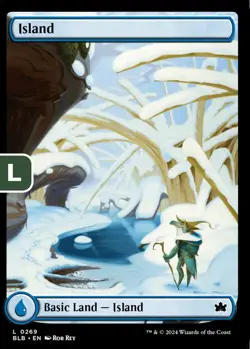 MTG Island Bloomburrow Basic Land Basic Land Island NM - Image 1