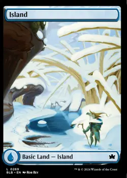 MTG Island Bloomburrow Basic Land Basic Land Island NM - Image 2