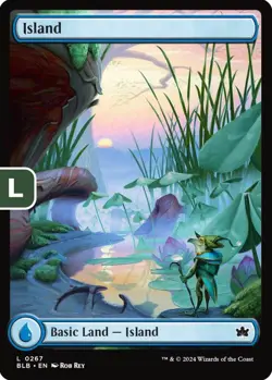 MTG Island Bloomburrow Basic Land Land Island NM - Image 1