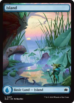 MTG Island Bloomburrow Basic Land Land Island NM - Image 2