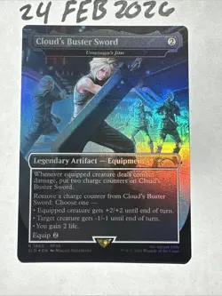 Cloud's Buster Sword - Umezawa's Jitte (Rainbow Foil) Secret Lair Drop Foil - Image 1