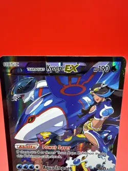 Pokemon TCG Team Aqua's Kyogre EX 6/34 Double Crisis UR Holo EN HP - Image 2