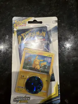Pokemon Sun & Moon: Unbroken Bonds Single Pack Blister - Pikachu Promo 820650801976 - Image 1