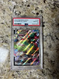2020 Pokemon Snorlax VMAX Full Art 142/202 PSA 10 (Sword & Shield) - Image 1