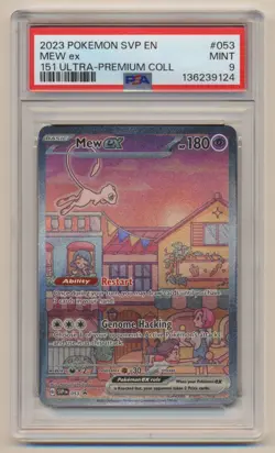 PSA 9 Pokemon 151 Black Star Promo Mew EX SVP EN #053 MINT Condition!! - Image 1