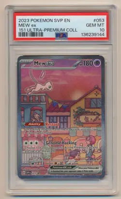 PSA 10 Pokemon 151 Black Star Promo Mew EX SVP EN #053 GEM MINT Condition!! - Image 1