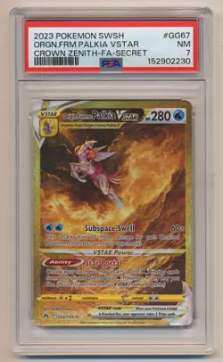 PSA 7 Pokemon Crown Zenith Full Art Origin Forme Palkia VStar GG67/GG70 NM! - Image 1