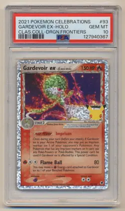 PSA 10 Pokemon Celebrations Classic Collection Gardevoir EX 93/101 GEM MINT! - Image 1