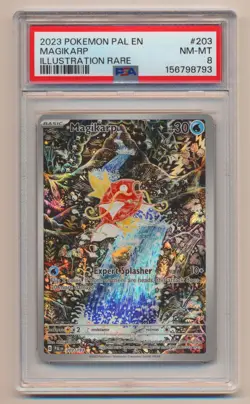 PSA 8 Pokemon Paldean Fates SIR Magikarp PAL EN 203/193 NM/MINT Condition!! - Image 1