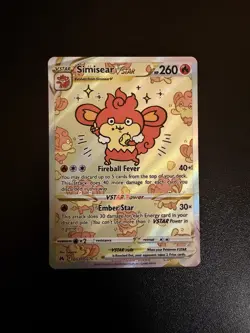 Pokemon TCG Simisear VSTAR GG37/GG70 Crown Zenith GG Holo Ultra Rare Eng - Image 1