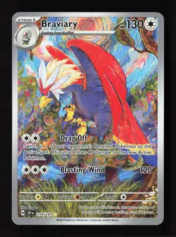 Braviary 214/191 Illustration Rare Surging Sparks Pokemon Near Mint - Image 1