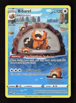 Bibarel GG25/GG70 Holo Crown Zenith Galarian Gallery Pokemon NM - Image 1