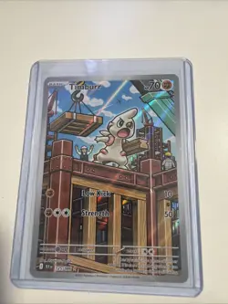 Timburr 125/086 Pokemon TCG Sv: Black Bolt Illustration Rare English NM - Image 1