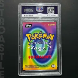 Dragonite 1999 Topps First Movie Edition Black Logo #149 E12 Pokemon TCG - PSA 8 - Image 2