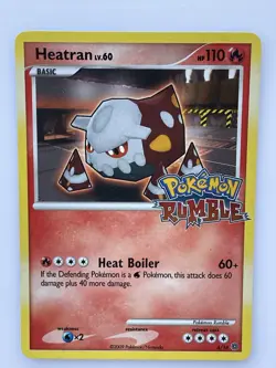 Heatran 4/16 Pokemon Rumble Stamped Promo Moderately Played Nintendo 2009 - Image 1