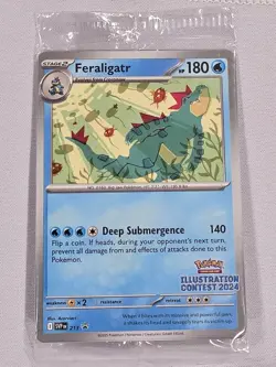 SEALED Feraligatr (Illustration Contest 2024) 213 Scarlet & Violet Promo NM - Image 1