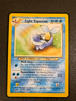 Light Vaporeon 52/105 - Pokemon Neo Destiny Unlimited Vintage - WOTC - LP - Image 1