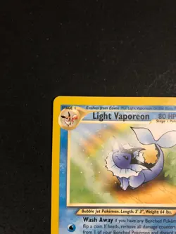 Light Vaporeon 52/105 - Pokemon Neo Destiny Unlimited Vintage - WOTC - LP - Image 2