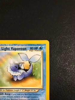 Light Vaporeon 52/105 - Pokemon Neo Destiny Unlimited Vintage - WOTC - LP - Image 3