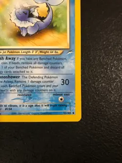 Light Vaporeon 52/105 - Pokemon Neo Destiny Unlimited Vintage - WOTC - LP - Image 4