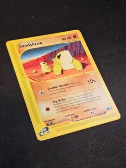 Pokemon TCG Sandshrew 92 Skyridge Mint Near Mint (non-holo) - Image 2