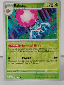 Rabsca - Reverse Holo - Temporal Forces #024 - POKEMON - NM - V - Image 1