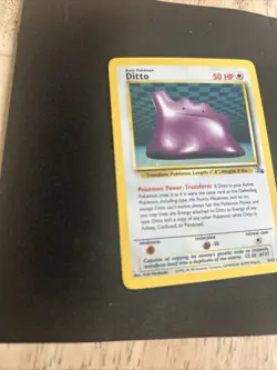 Pokemon TCG Ditto Fossil 3/62 Holo Rare Card LP/NM - Image 2